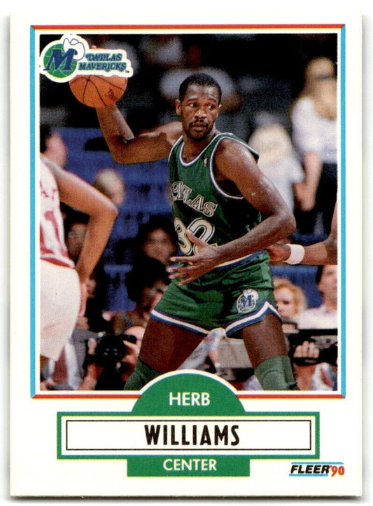 1990-91 Fleer Herb Williams Dallas Mavericks #45