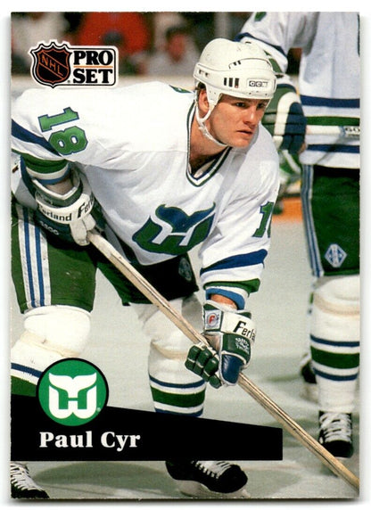 1991-92 Pro Set Paul Cyr Hartford Whalers #88