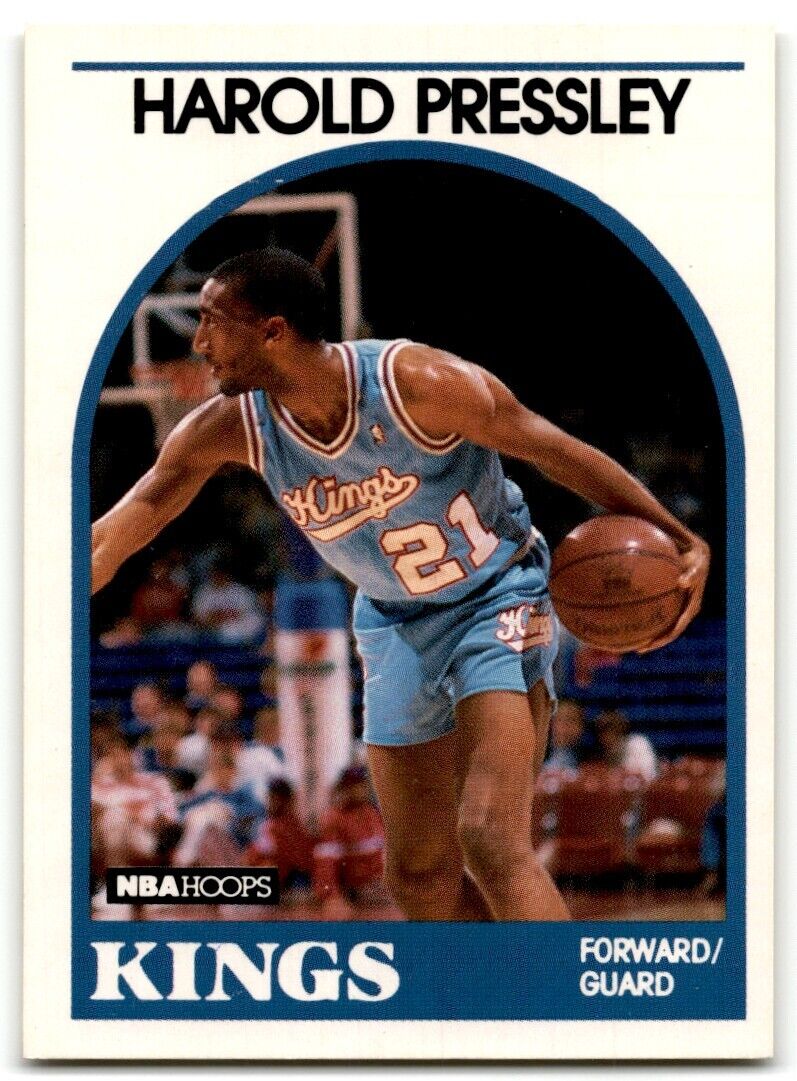 1989-90 Hoops Harold Pressley Rookie Sacramento Kings #24