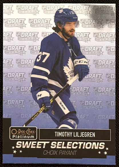 2020-21 O-Pee-Chee Platinum Sweet Selections Timothy Liljegren Toronto Maple