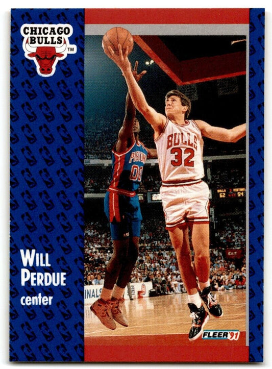 1991-92 Fleer Will Perdue Chicago Bulls #32