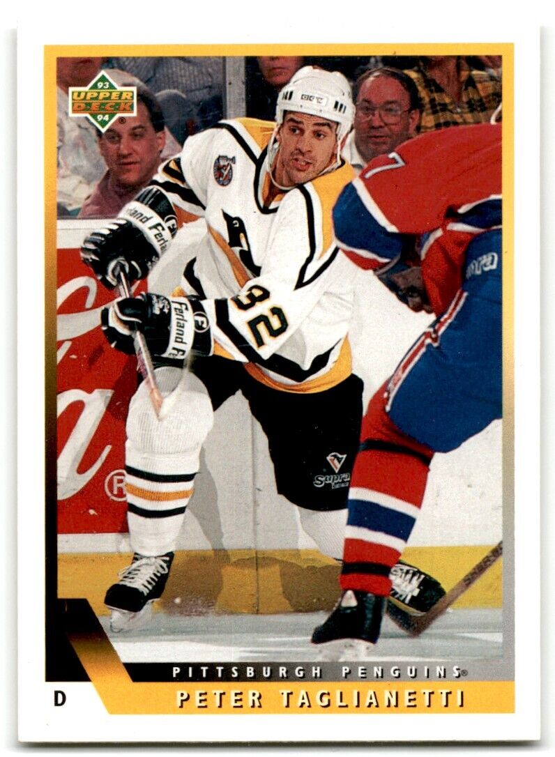 1993-94 Upper Deck Peter Taglianetti Pittsburgh Penguins #100