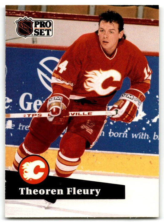 1991-92 Pro Set Theoren Fleury Calgary Flames #28