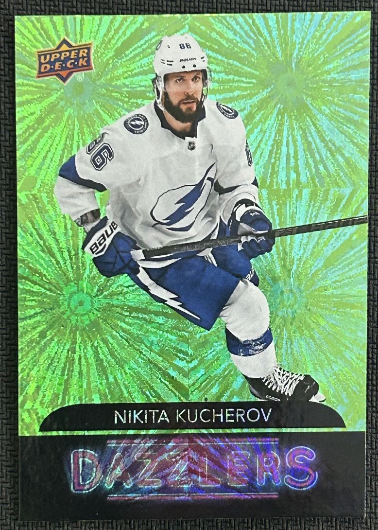 2020-21 Upper Deck Dazzlers Green Nikita Kucherov Tampa Bay Lightning #DZ-40