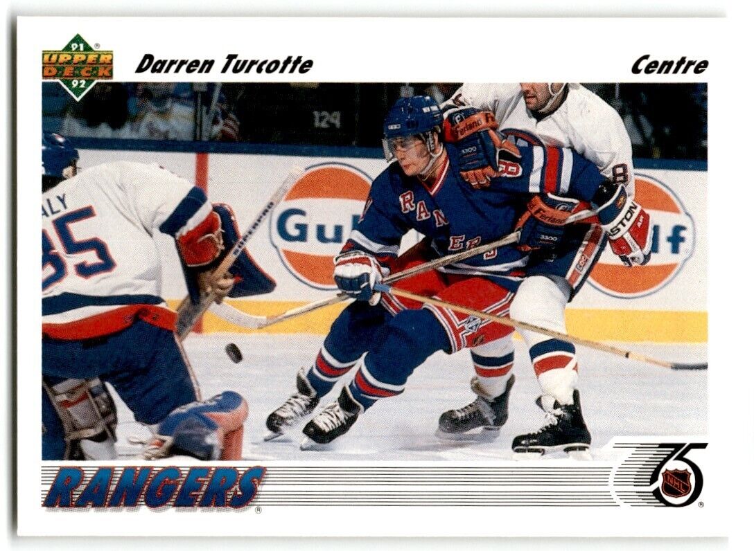 1991-92 Upper Deck Darren Turcotte New York Rangers #155