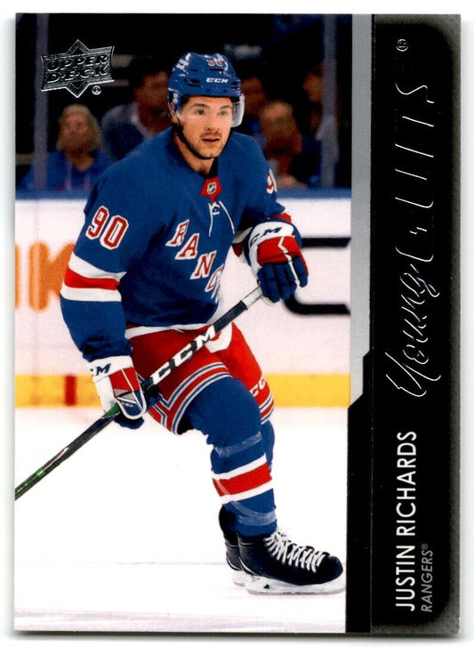 2021-22 Upper Deck Justin Richards Rookie New York Rangers #480