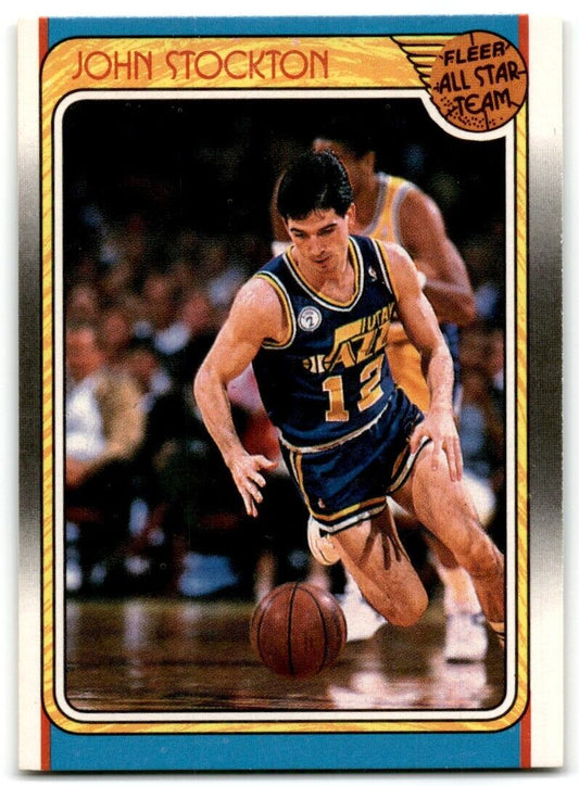 1988-89 Fleer John Stockton Utah Jazz #127