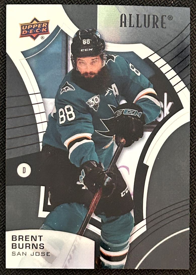 2021-22 Upper Deck Allure Brent Burns San Jose Sharks #18