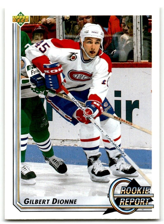 1992-93 Upper Deck Gilbert Dionne Rookie Montreal Canadiens #356