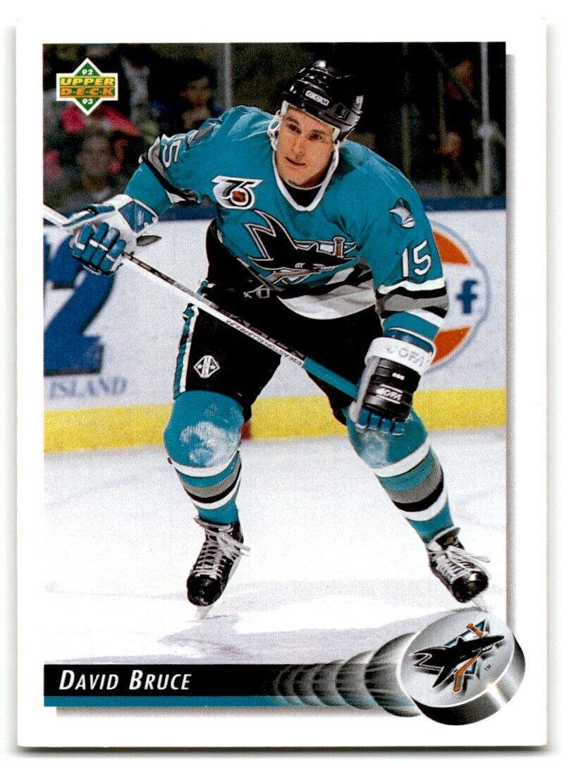 1992-93 Upper Deck David Bruce San Jose Sharks #102B