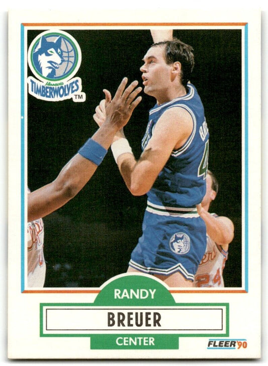 1990-91 Fleer Randy Breuer Minnesota Timberwolves #111