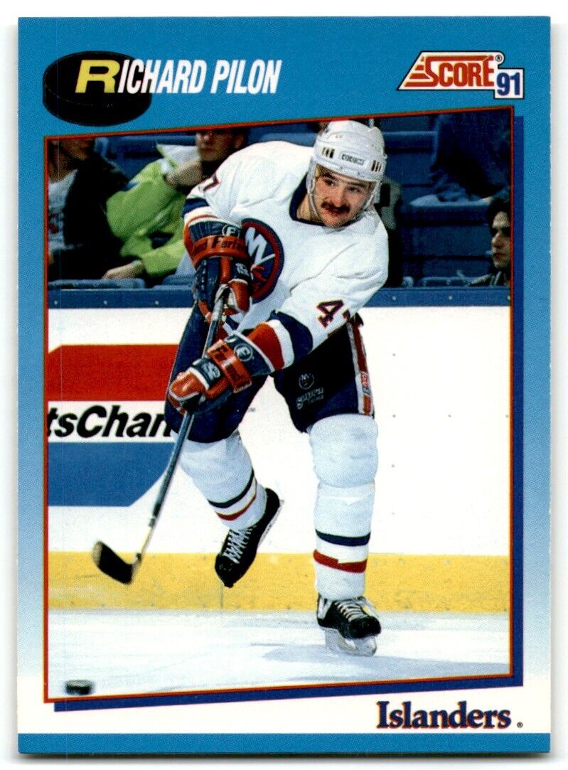 1991-92 Score Canadian Bilingual Rich Pilon New York Islanders #417