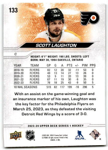 2023-24 Upper Deck Scott Laughton Philadelphia Flyers #133