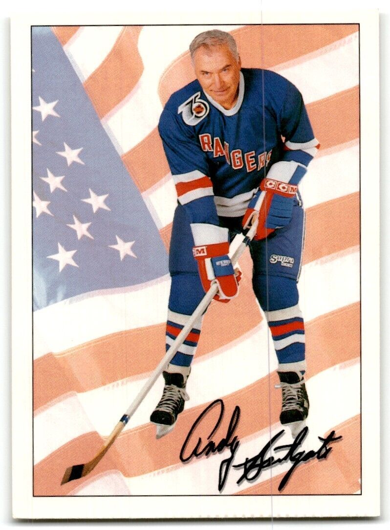 1991-92 Ultimate Original 6 French Andy Bathgate New York Rangers #74