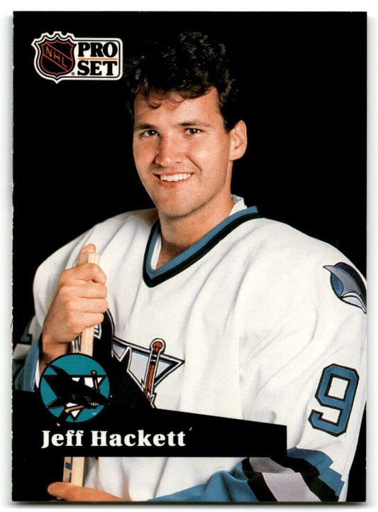 1991-92 Pro Set Jeff Hackett San Jose Sharks #331