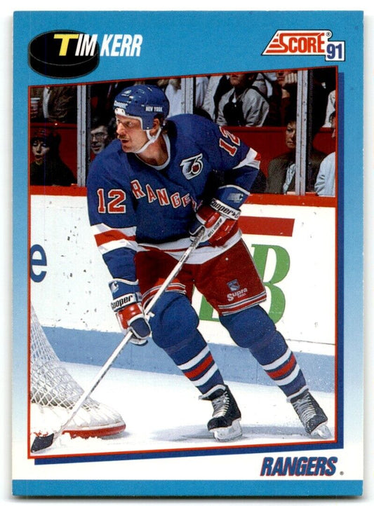 1991-92 Score Canadian Bilingual Tim Kerr New York Rangers #565