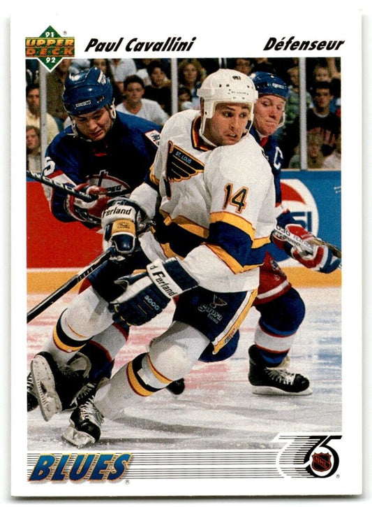 1991-92 Upper Deck Paul Cavallini St. Louis Blues #184