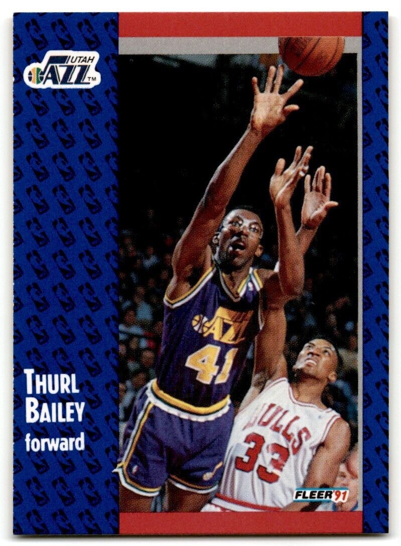 1991-92 Fleer Thurl Bailey Utah Jazz #197