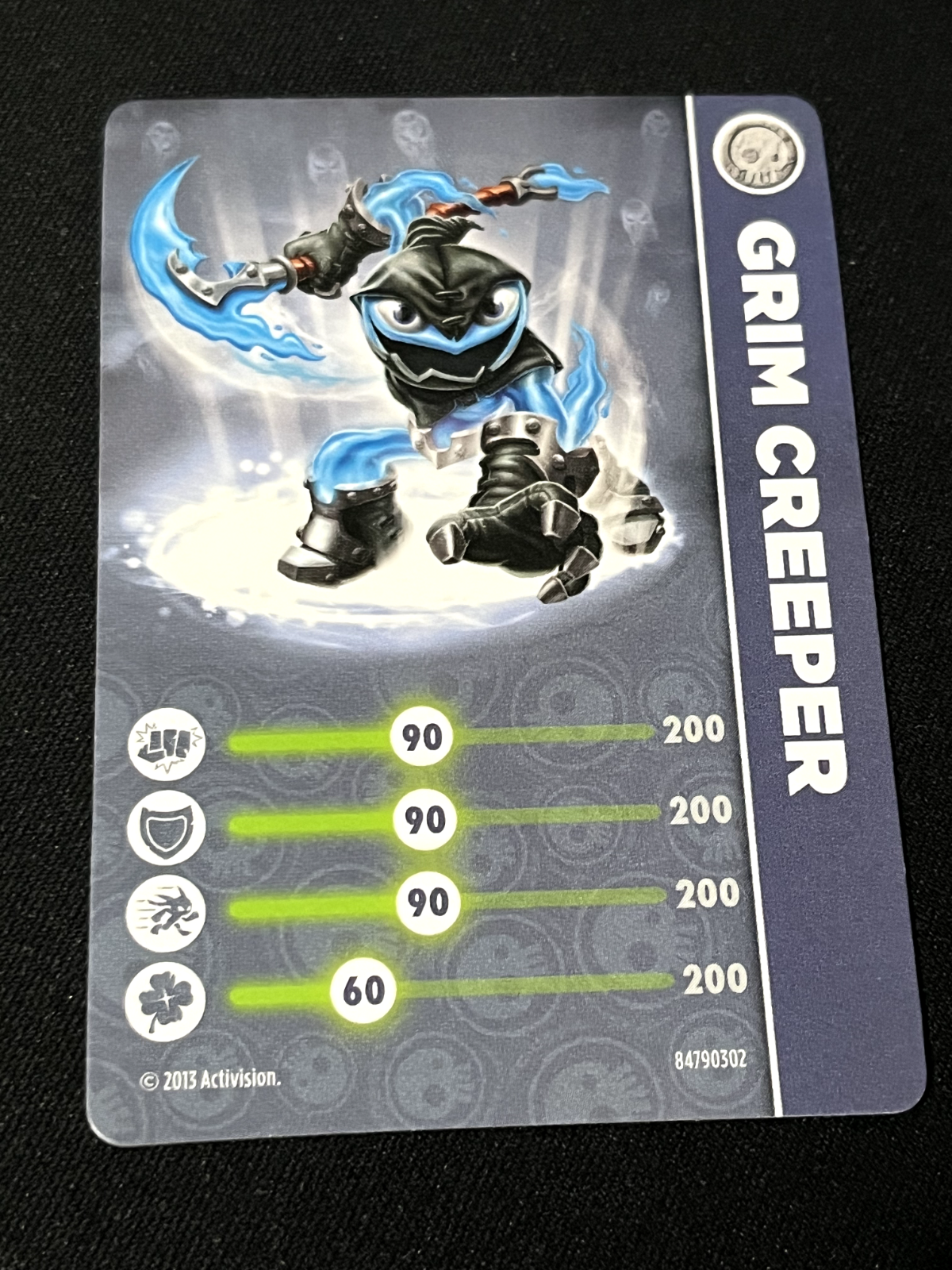 Activision Skylanders Swap Force Trading Card Grim Creeper