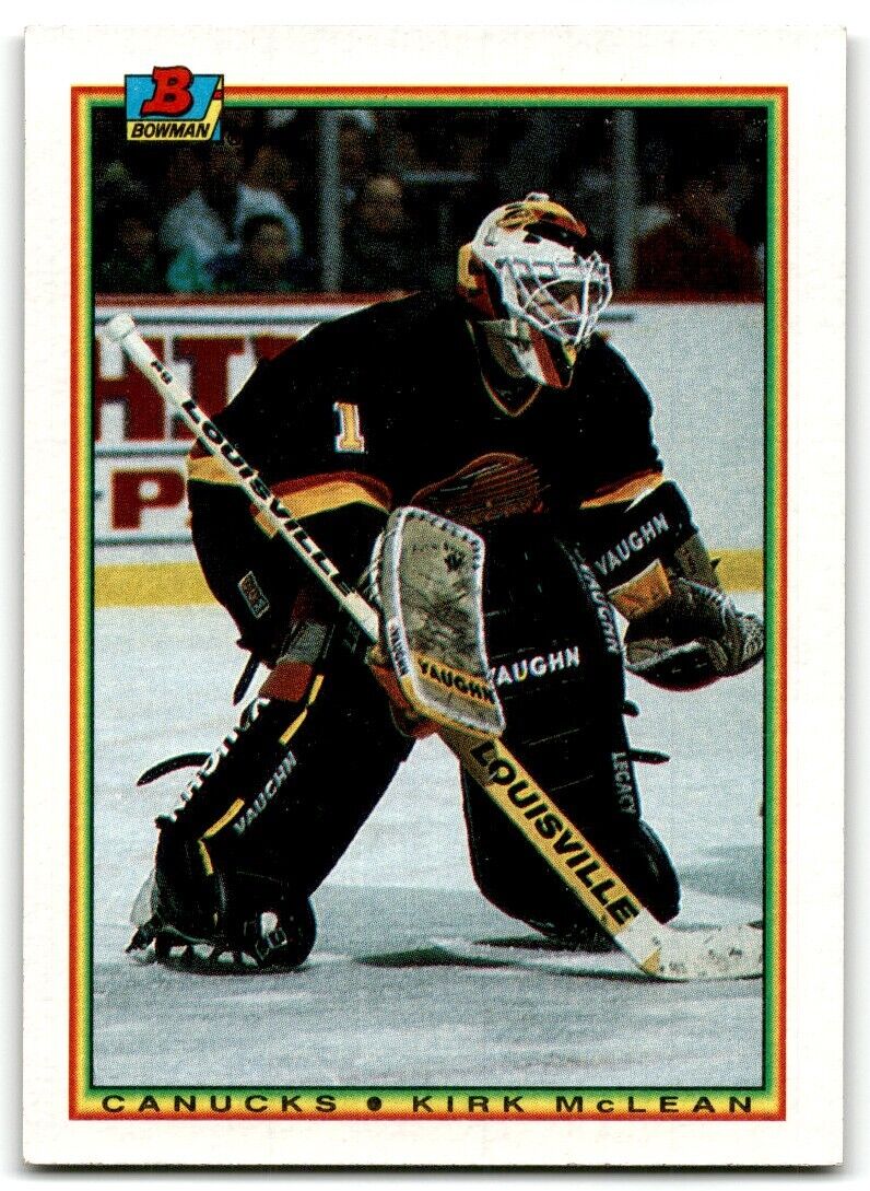 1990-91 Bowman Kirk McLean Vancouver Canucks #57