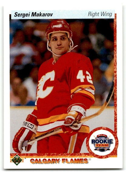 1990-91 Upper Deck Sergei Makarov Rookie Calgary Flames #336