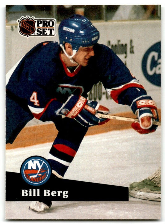 1991-92 Pro Set Bill Berg Rookie New York Islanders #145