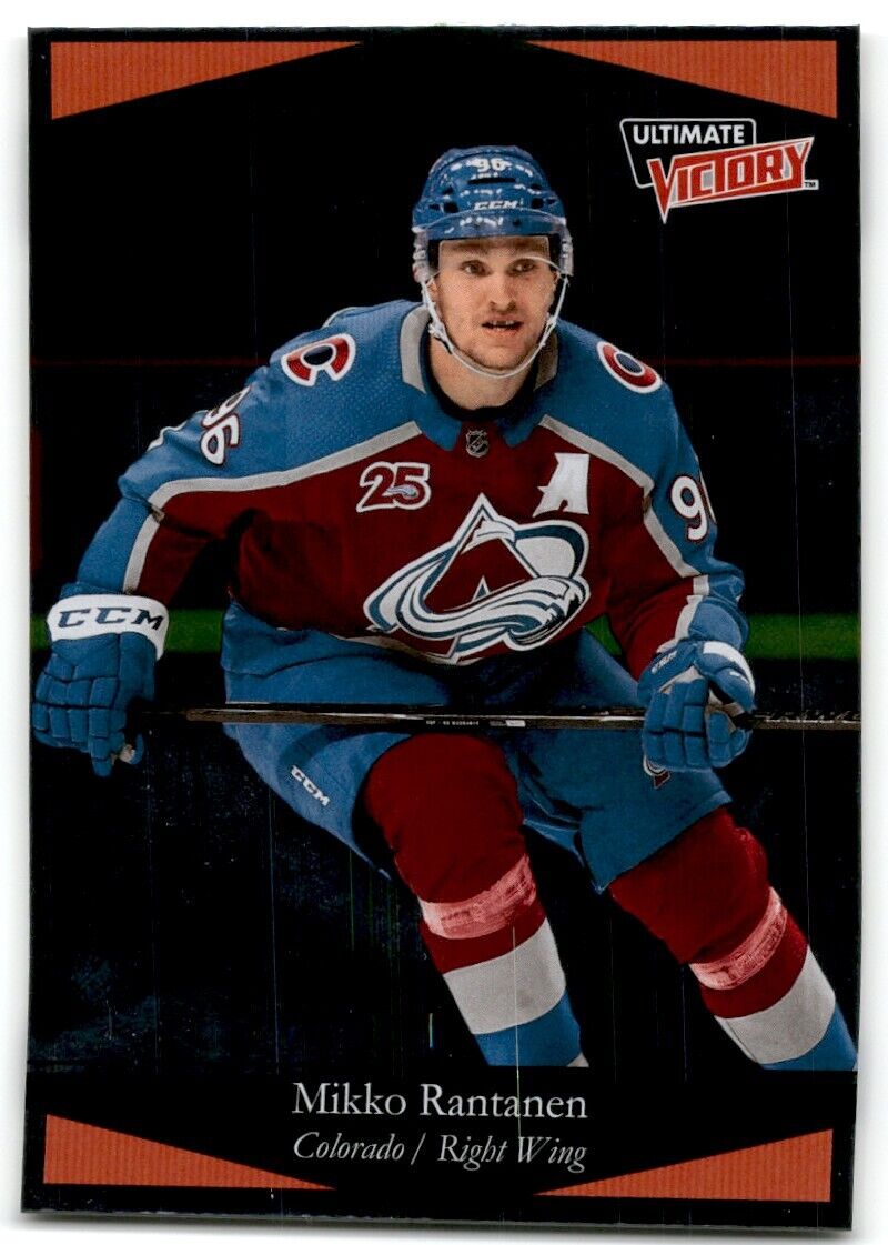 2020-21 Upper Deck Ultimate Victory Mikko Rantanen foil Colorado Avalanche