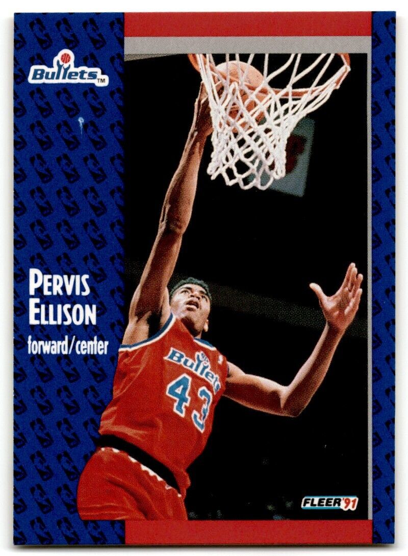 1991-92 Fleer Pervis Ellison Washington Bullets #205