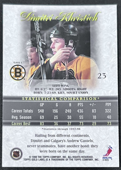 1998-99 Topps Gold Label Dimitri Khristich Boston Bruins #23