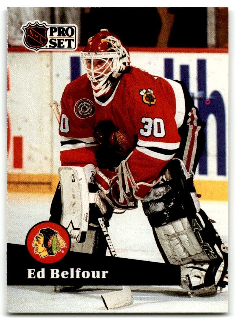 1991-92 Pro Set Ed Belfour Chicago Blackhawks #43