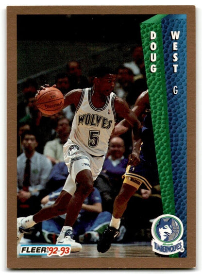 1992-93 Fleer Doug West Minnesota Timberwolves #139