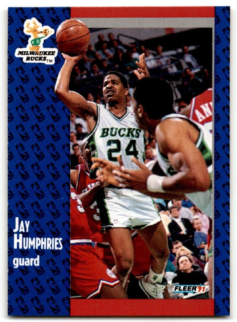 1991-92 Fleer Jay Humphries Milwaukee Bucks #116