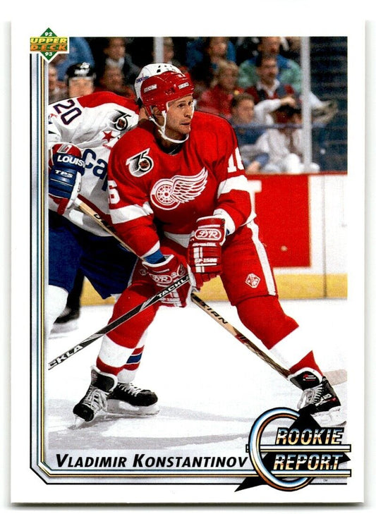 1992-93 Upper Deck Vladimir Konstantinov Rookie Detroit Red Wings #357