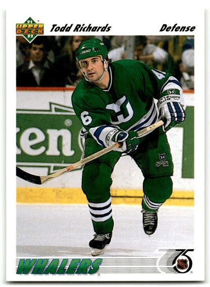 1991-92 Upper Deck Todd Richards Rookie Hartford Whalers #430