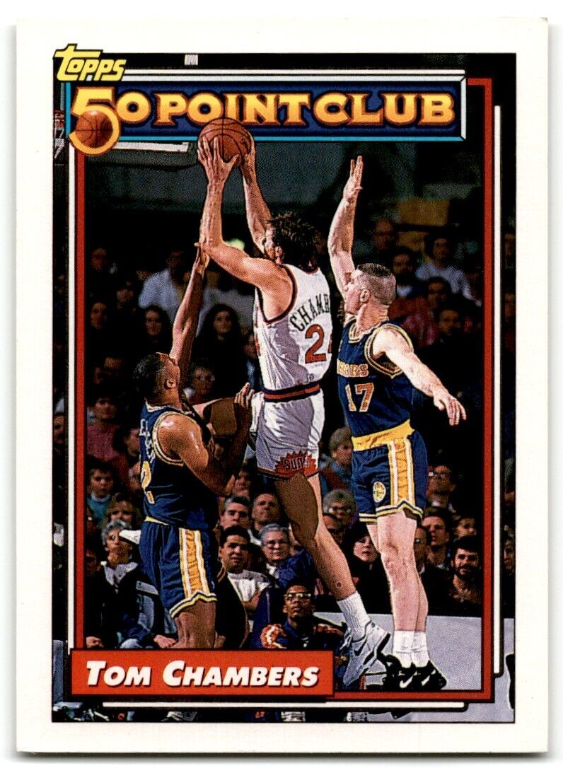 1992-93 Topps 50 point Club Tom Chambers Phoenix Suns #201