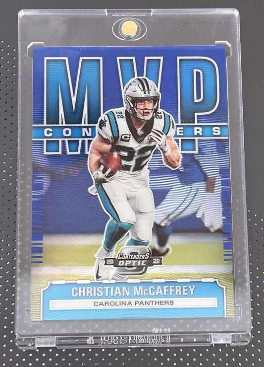 2020 Panini Contenders Christian McCaffrey 35/99 Carolina Panthers #MC-CM