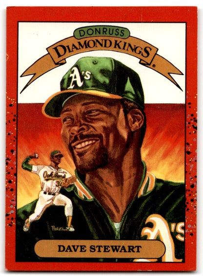 1990 Donruss Diamond Kings Dave Stewart Oakland Athletics #6