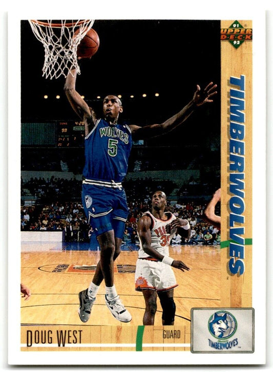 1991-92 Upper Deck Doug West Minnesota Timberwolves #269