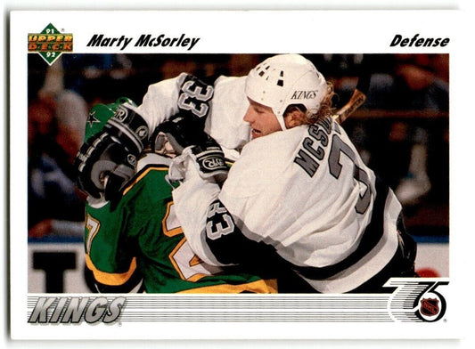 1991-92 Upper Deck Marty McSorley Los Angeles Kings #199