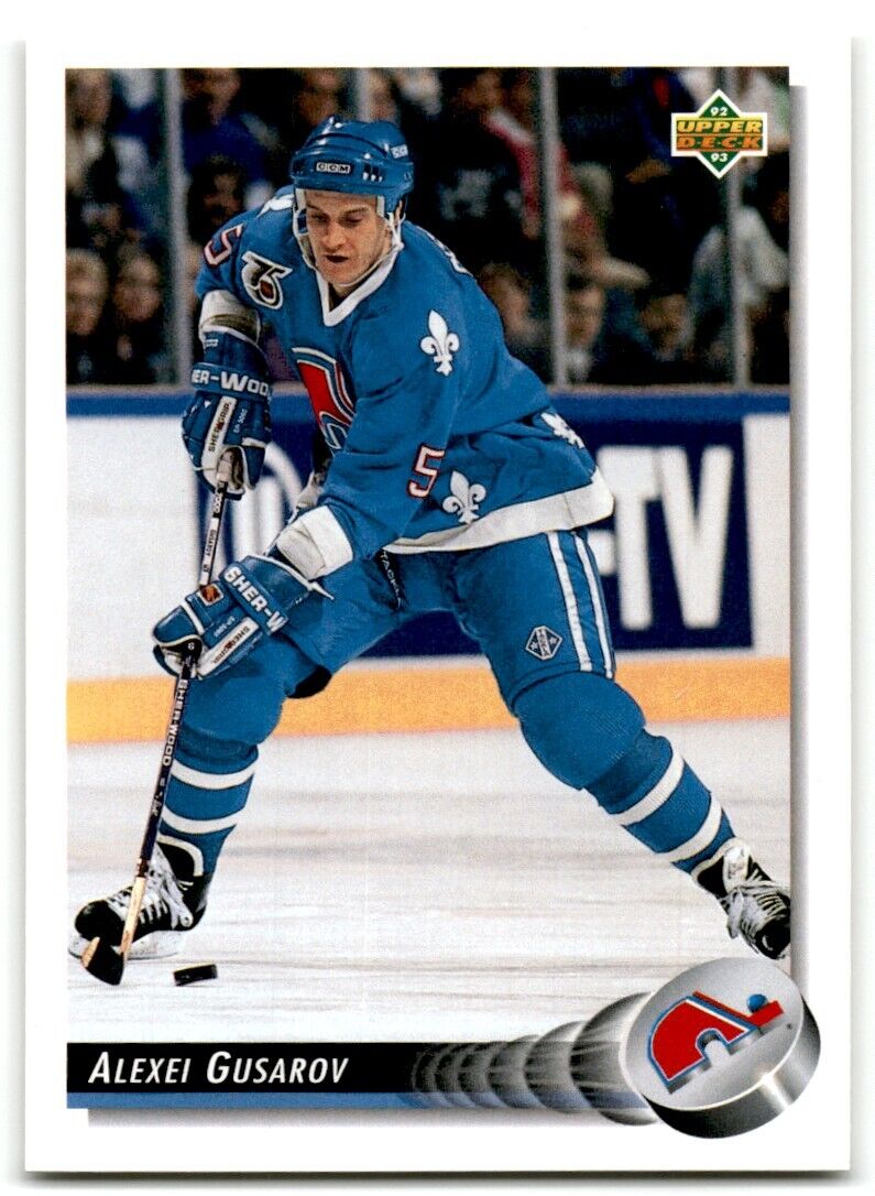 1992-93 Upper Deck Alexei Gusarov Quebec Nordiques #127