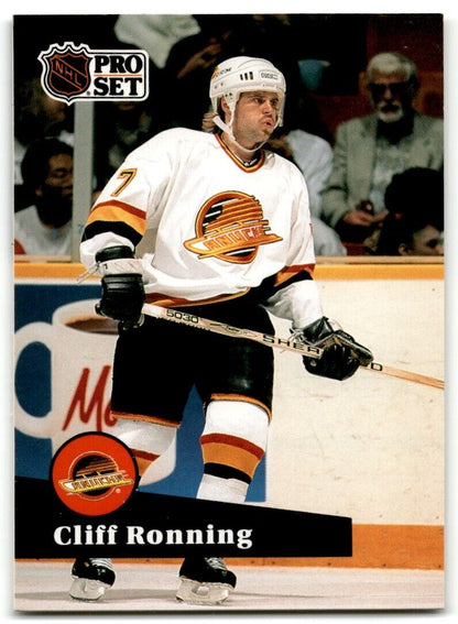 1991-92 Pro Set Cliff Ronning Vancouver Canucks #241