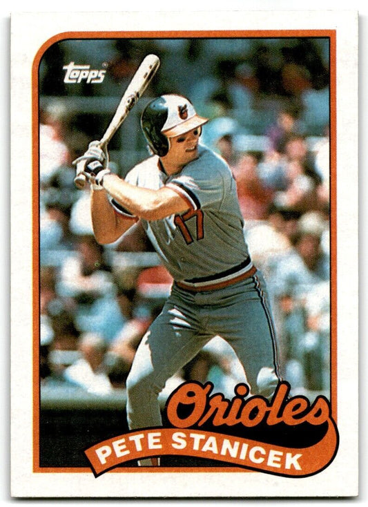 1989 Topps Pete Stanicek Baltimore Orioles #497