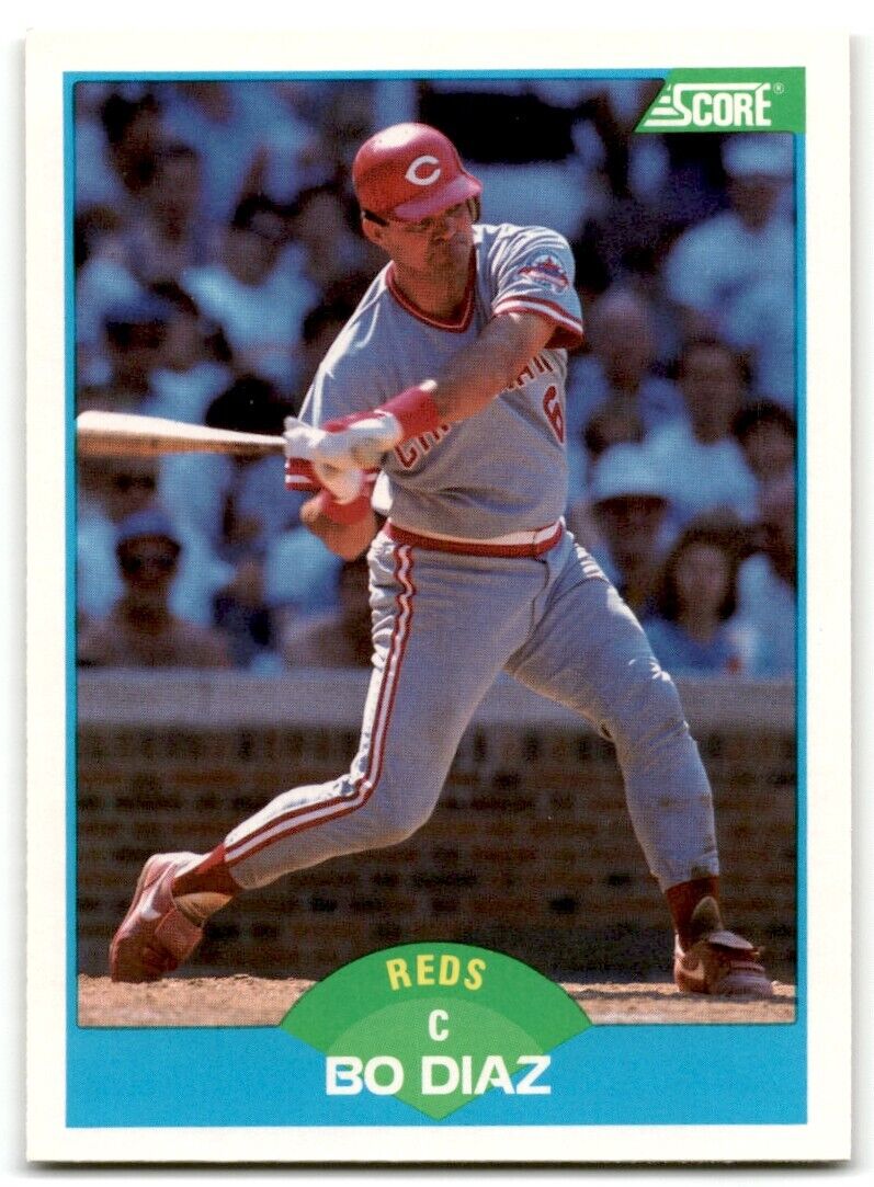 1989 Score Bo Diaz Cincinnati Reds #187