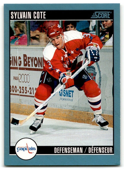 1992-93 Score Sylvain Cote Washington Capitals #78