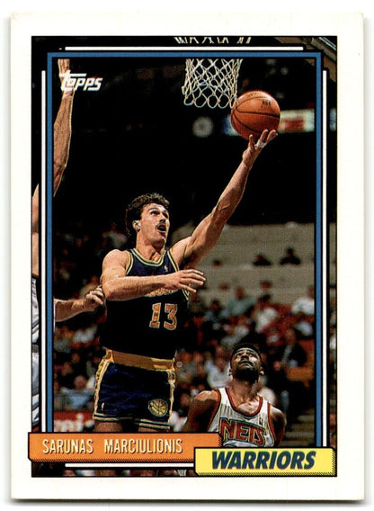 1992-93 Topps Sarunas Marciulionis Golden State Warriors #357