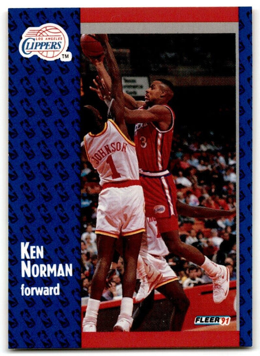 1991-92 Fleer Ken Norman Los Angeles Clippers #93