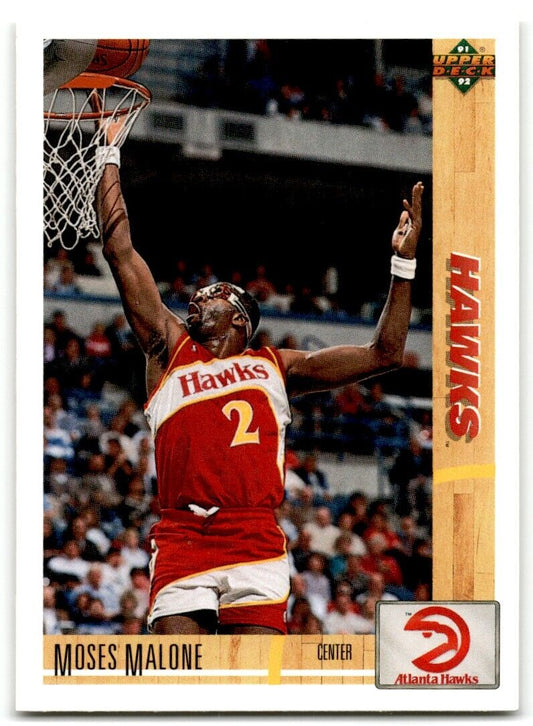 1991-92 Upper Deck Moses Malone Atlanta Hawks #47