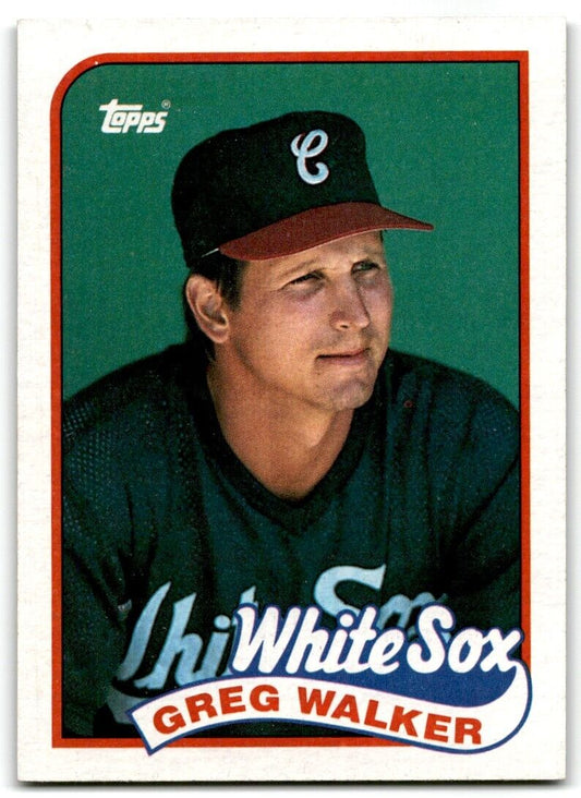 1989 Topps Greg Walker Chicago White Sox #408