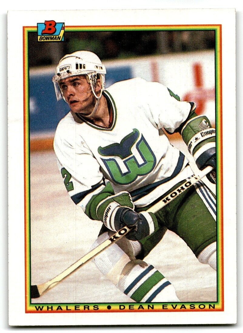 1990-91 Bowman Dean Evason Hartford Whalers #262