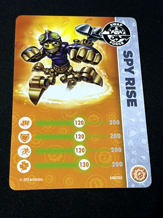 Activision Skylanders Swap Force Trading Card Spy Rise